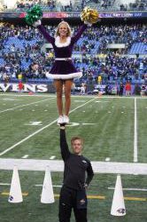 Sean Baltimore Ravens Stuntman NFL Science Cheerleader