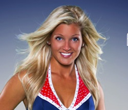 Britni: Patriots cheerleader with a psychology degree.