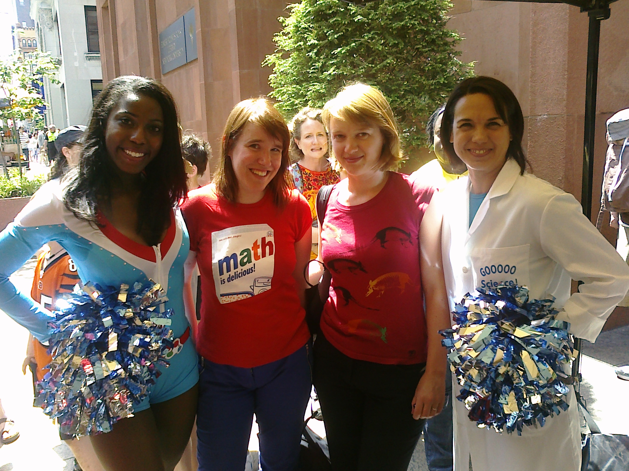 Science Cheerleader partners with BioBus at the World Science Festival in NYC.