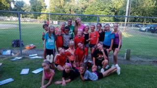 Chemical engineer and Carolina Panthers cheerleader, Lindsey, leads citizen science project with Pop Warner cheerleaders.