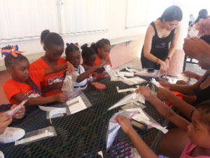 Project MERCCURI citizen science Pop Warner Broncos Science Cheerleader