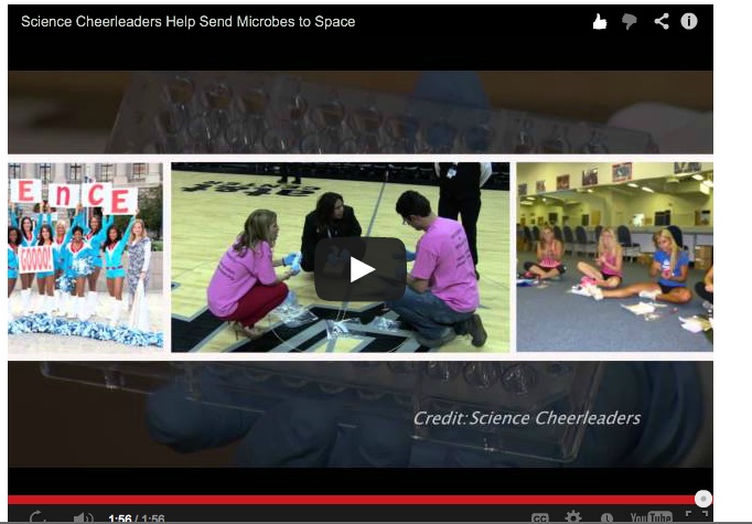 Science Cheerleaders + Citizen Scientists Help Send Microbes to Space (Video)