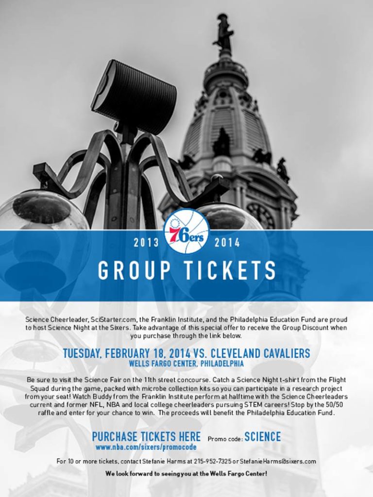 Citizen Science at the 76ers SciStarter Science Cheerleader
