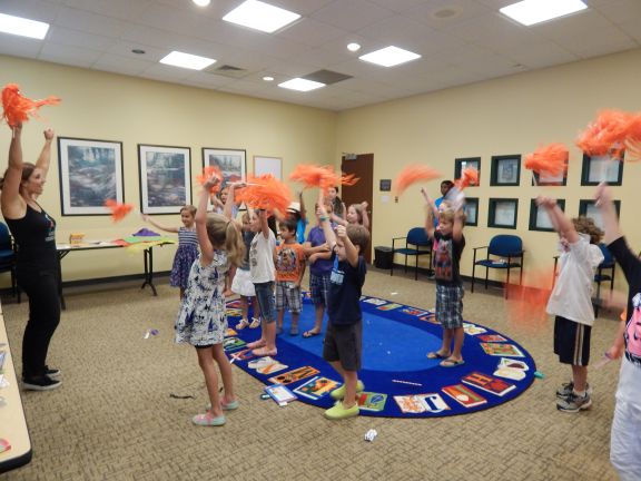 Aerospace Engineer and former cheerleader, Carey, leads Science Week event at Mint Hill Library in Charlotte, NC