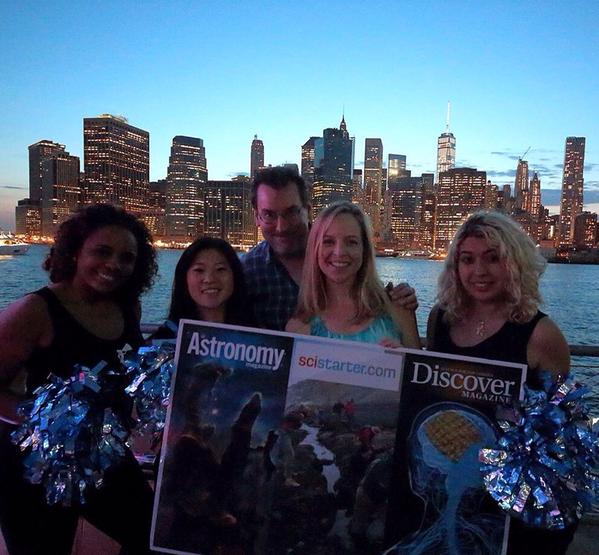 Science Cheerleaders visit the World Science Festival