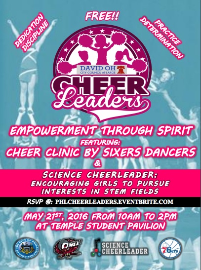 Saturday in Philly! Councilman At-Large David Oh and Science CheerLEADERS!