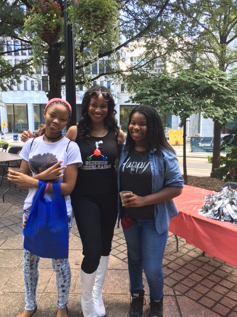 Science Cheerleader Brandi at the Girl Scouts Green Rush Event in Atlanta