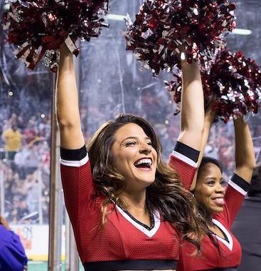 Sarah: Baltimore Blast, Baltimore Brigade, and Chesapeake Bayhawks Cheerleader with a Master’s in Clinical Mental Health Counseling!