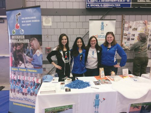 Science Cheerleaders Teach Citizen Science at the Cambridge Science Festival for Third Year in a Row!